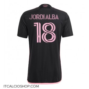 Inter Miami Jordi Alba #18 Seconda Maglia 2024-25 Manica Corta